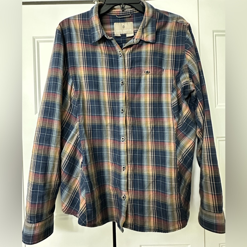 Royal Robbins Flannel/Plaid Button-Down Shirt